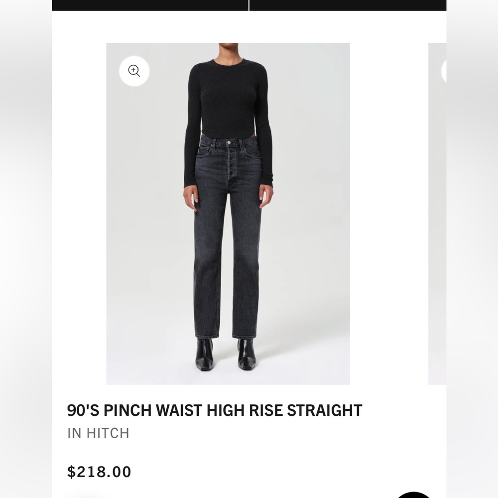 Agolde 90s pinch waist high rise straight